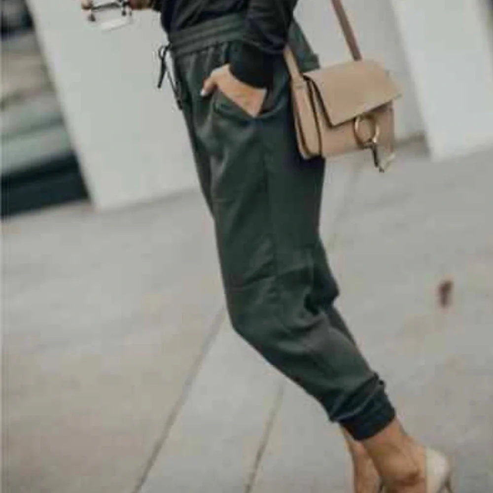 Ann Taylor Olive Green Joggers - Picture 3 of 7